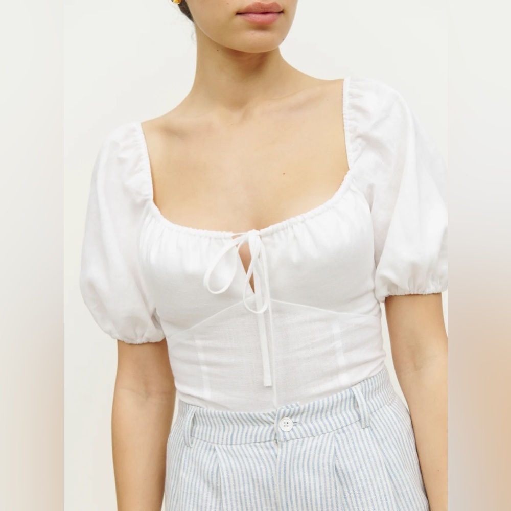 Reformation Rory Linen Top